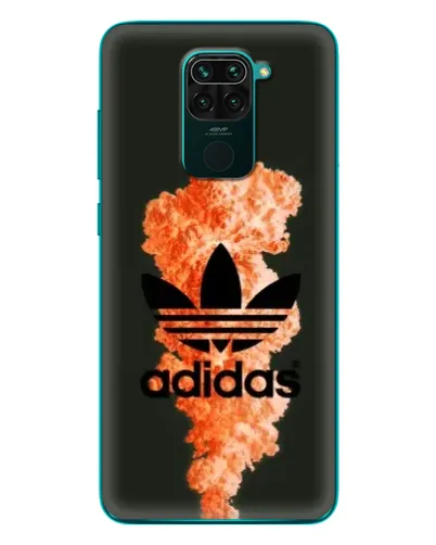 Чехол для Xiaomi Redmi 10X с картинкой «Оранжевый дым Adidas»