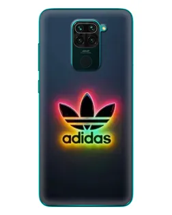 Чехол для Xiaomi Redmi 10X с картинкой «Неоновый Adidas»
