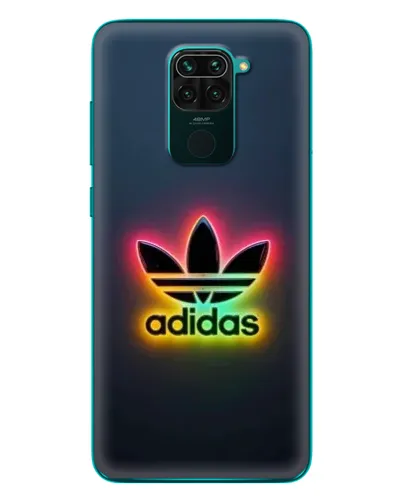 Чехол для Xiaomi Redmi 10X с картинкой «Неоновый Adidas»