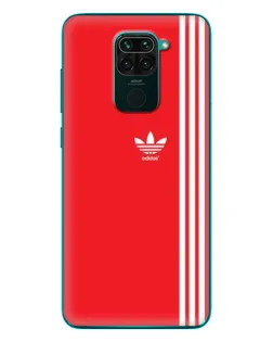 Чехол для Xiaomi Redmi 10X с картинкой «Красный минимализм Adidas»