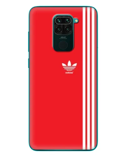 Чехол для Xiaomi Redmi 10X с картинкой «Красный минимализм Adidas»