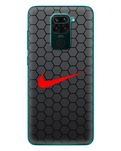 Чехол для Xiaomi Redmi 10X с картинкой «Nike — карбоновая сетка»