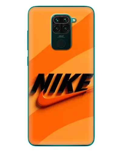 Чехол для Xiaomi Redmi 10X с картинкой «Оранжевый драйв Nike»
