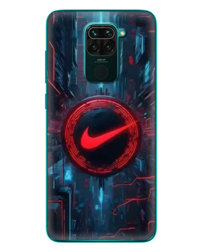 Чехол для Xiaomi Redmi 10X с картинкой «Техногенный стиль Nike»