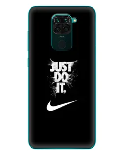 Чехол для Xiaomi Redmi 10X с картинкой «Текстовый принт Nike»