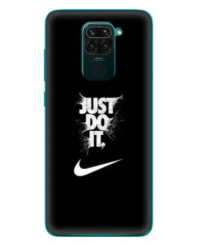 Чехол для Xiaomi Redmi 10X с картинкой «Текстовый принт Nike»