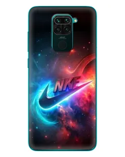 Чехол для Xiaomi Redmi 10X с картинкой «Огненный логотип Nike»