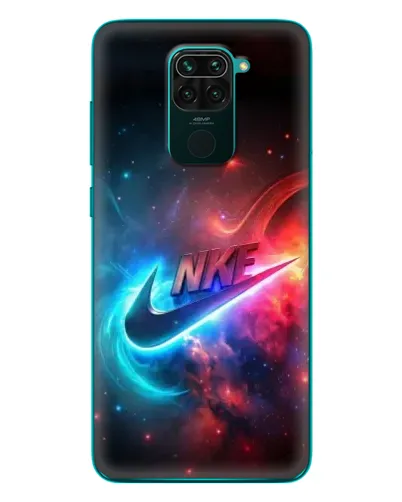 Чехол для Xiaomi Redmi 10X с картинкой «Огненный логотип Nike»