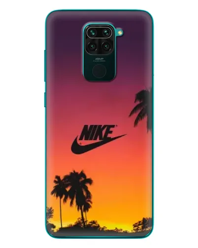 Чехол для Xiaomi Redmi 10X с картинкой «Nike на закате солнца»