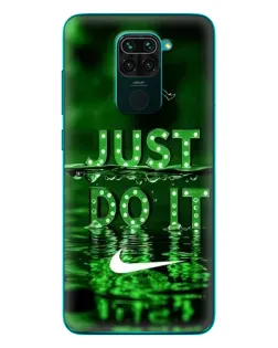 Чехол для Xiaomi Redmi 10X с картинкой «Зеленый неоновый Nike»