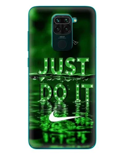 Чехол для Xiaomi Redmi 10X с картинкой «Зеленый неоновый Nike»