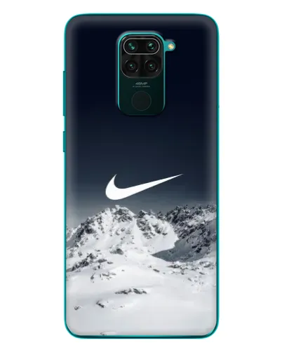 Чехол для Xiaomi Redmi 10X с картинкой «Nike — зимние горы»
