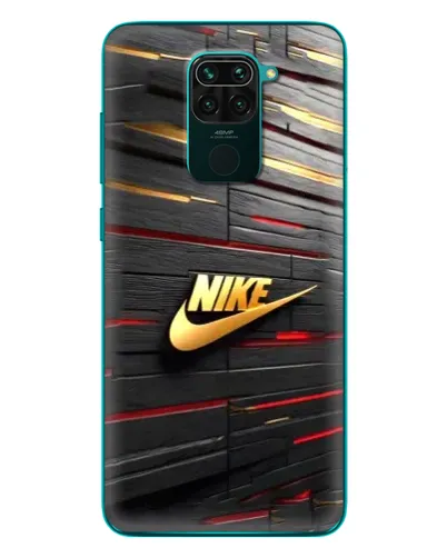 Чехол для Xiaomi Redmi 10X с картинкой «Золотой Nike на металле»