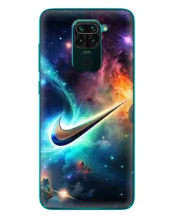 Чехол для Xiaomi Redmi 10X с картинкой «Космический Nike Swoosh»