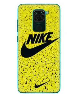 Чехол для Xiaomi Redmi 10X с картинкой «Желтый текстурный Nike»