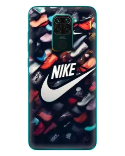 Чехол для Xiaomi Redmi 10X с картинкой «Коллекция кроссовок Nike»