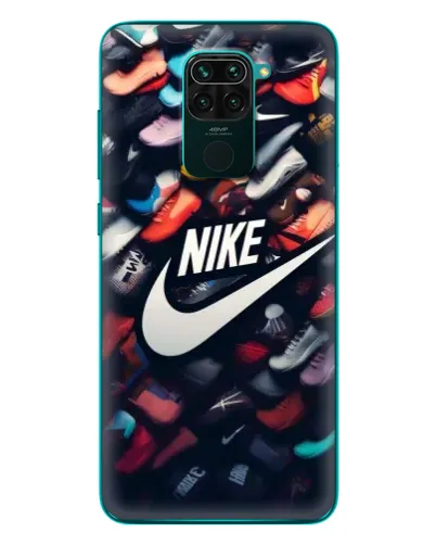Чехол для Xiaomi Redmi 10X с картинкой «Коллекция кроссовок Nike»