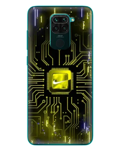 Чехол для Xiaomi Redmi 10X с картинкой «Nike — золотая искра»