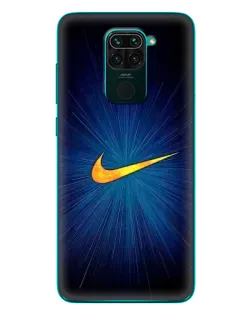 Чехол для Xiaomi Redmi 10X с картинкой «Синий пульс Nike»