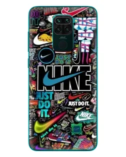 Чехол для Xiaomi Redmi 10X с картинкой «Яркий коллаж Nike»