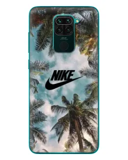 Чехол для Xiaomi Redmi 10X с картинкой «Тропический принт Nike»