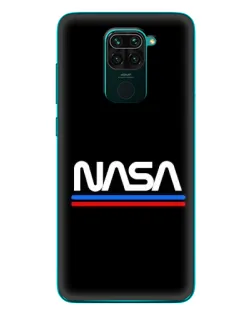 Чехол для Xiaomi Redmi 10X с картинкой «NASA — классика Red Blue» Чехол для Xiaomi Redmi 10X с картинкой «NASA — классика Red Blue»