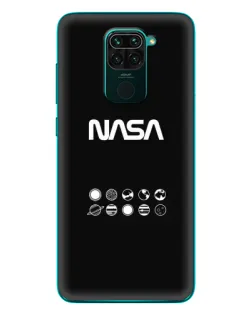 Чехол для Xiaomi Redmi 10X с картинкой «NASA — технический принт»
