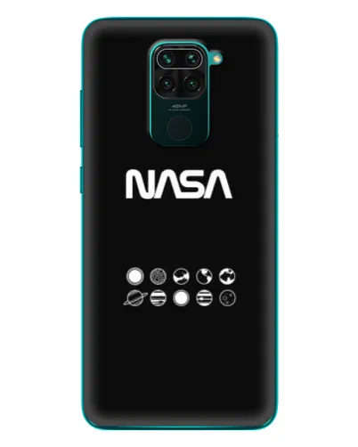 Чехол для Xiaomi Redmi 10X с картинкой «NASA — технический принт»