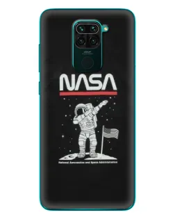 Чехол для Xiaomi Redmi 10X с картинкой «NASA — шагаем по Луне»