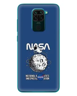 Чехол для Xiaomi Redmi 10X с картинкой «NASA — лунная миссия»