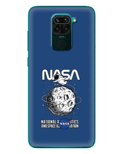 Чехол для Xiaomi Redmi 10X с картинкой «NASA — лунная миссия»