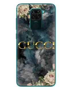 Чехол для Xiaomi Redmi 10X с картинкой «Абстрактные цветы Gucci»