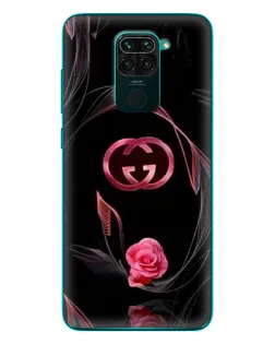 Чехол для Xiaomi Redmi 10X с картинкой «Gucci — неоновая роза»
