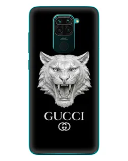 Чехол для Xiaomi Redmi 10X с картинкой «Gucci — серебряный лев»