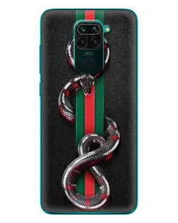 Чехол для Xiaomi Redmi 10X с картинкой «Gucci — змея на полосе»