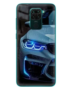 Чехол для Xiaomi Redmi 10X с картинкой «Взгляд BMW с синими фарами» Чехол для Xiaomi Redmi 10X с картинкой «Взгляд BMW с синими фарами»