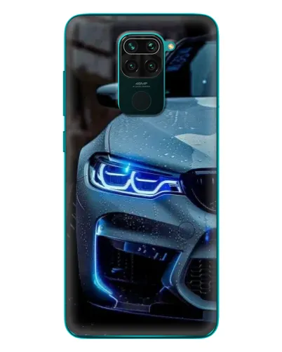 Чехол для Xiaomi Redmi 10X с картинкой «Взгляд BMW с синими фарами» Чехол для Xiaomi Redmi 10X с картинкой «Взгляд BMW с синими фарами»
