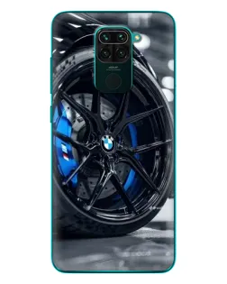 Чехол для Xiaomi Redmi 10X с картинкой «Колесо BMW вблизи»