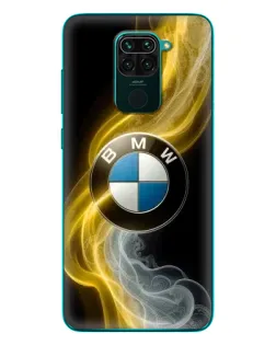 Чехол для Xiaomi Redmi 10X с картинкой «Золотистый дым BMW»