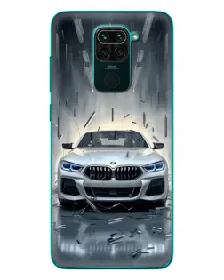 Чехол для Xiaomi Redmi 10X с картинкой «BMW в свете фар»