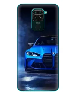 Чехол для Xiaomi Redmi 10X с картинкой «Голубая BMW M4»