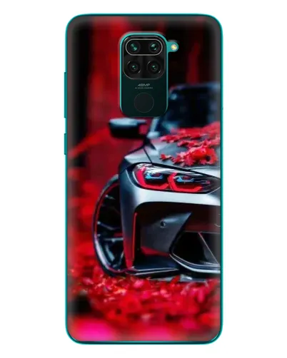Чехол для Xiaomi Redmi 10X с картинкой «Спортивная BMW и цветы» Чехол для Xiaomi Redmi 10X с картинкой «Спортивная BMW и цветы»
