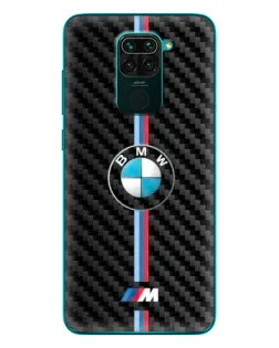 Чехол для Xiaomi Redmi 10X с картинкой «Эмблема BMW и карбон»