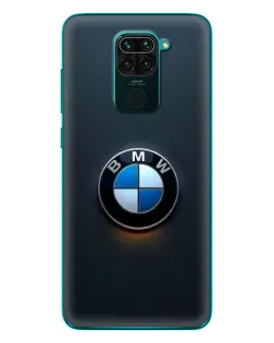 Чехол для Xiaomi Redmi 10X с картинкой «Логотип BMW — минимализм»