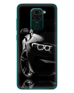 Чохол для Xiaomi Redmi 10X з картинкою «Чорна BMW — профіль»