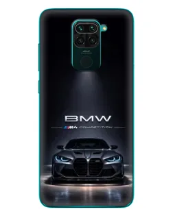 Чохол для Xiaomi Redmi 10X з картинкою «BMW крізь нічне місто»