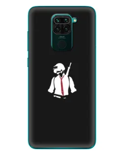 Чехол для Xiaomi Redmi 10X с картинкой «PUBG — силуэт воина»