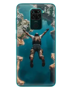 Чехол для Xiaomi Redmi 10X с картинкой «PUBG — свободное падение»
