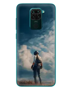 Чехол для Xiaomi Redmi 10X с картинкой «Герой PUBG на скале»
