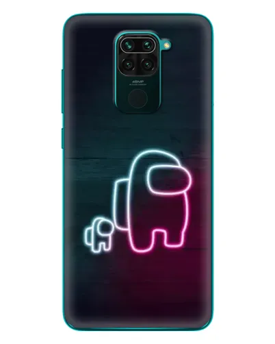 Чехол для Xiaomi Redmi 10X с картинкой «Among Us неон-арт»